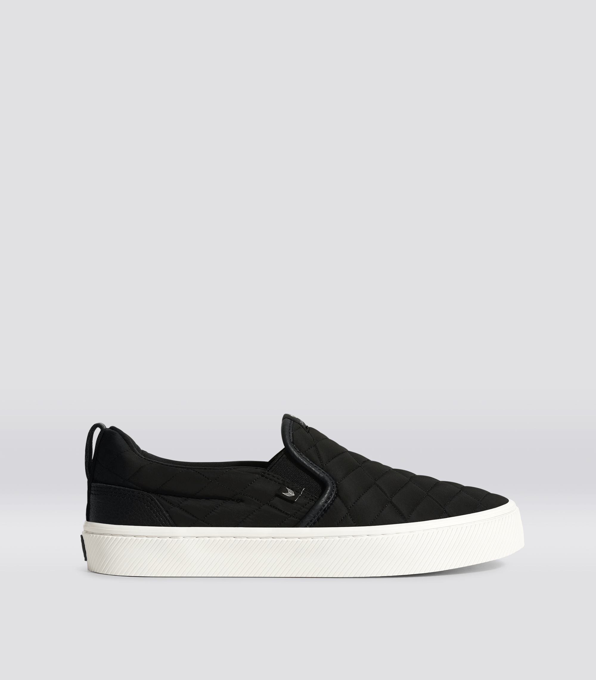 SLIP-ON Quilt Black Premium Leather Sneaker Men