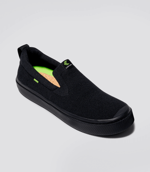 IBI SLIP-ON All Black Knit Sneaker Men