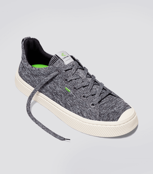 IBI Low Stone Grey Knit Sneaker Men